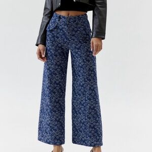 Urban outfitters jade floral trouser pant